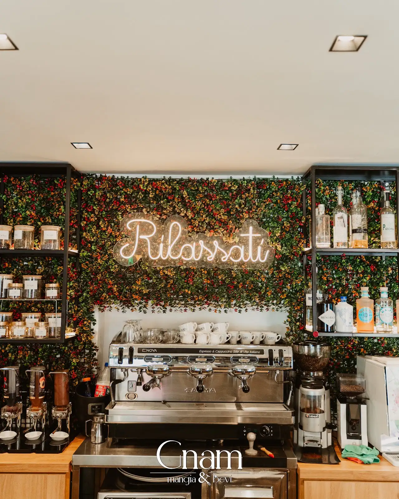 L’ambiente tranquillo e accogliente di Gnam Mangia & Bevi